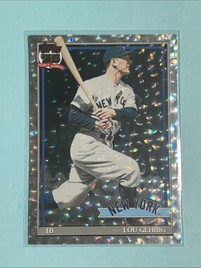 Lou Gehrig, NY Yankees ,2026 Topps Crackle Foil card # 91B2-30